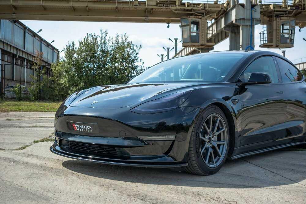 Front Diffusor / Front Splitter / Cup Schwert / Frontansatz für Tesla Model 3 von Maxton Design