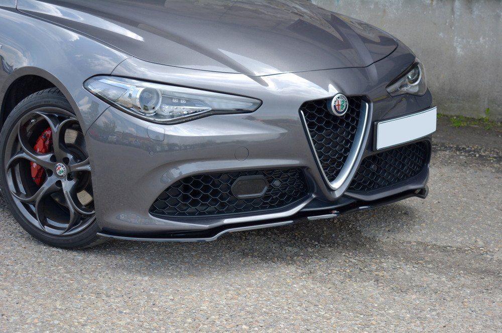 Front Splitter / Cup Schwert / Frontansatz V.1 für Alfa Romeo Giulia Veloce von Maxton Design