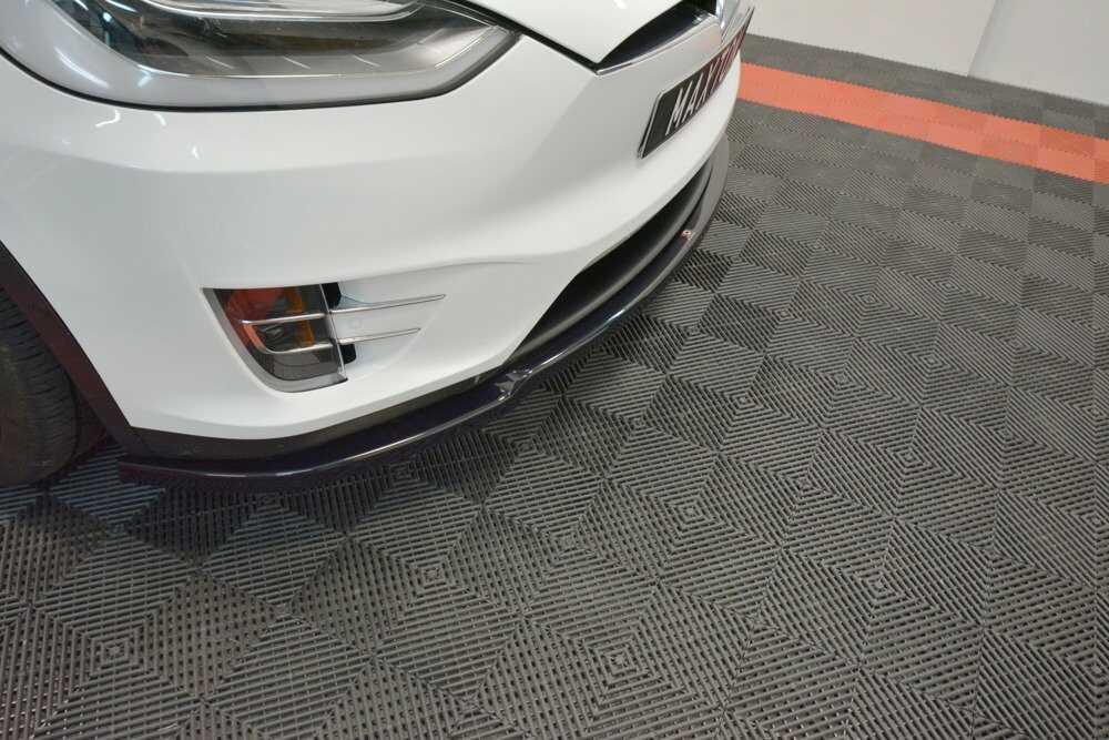 Front Diffusor / Front Splitter / Cup Schwert / Frontansatz V.1 für Tesla Model X von Maxton Design