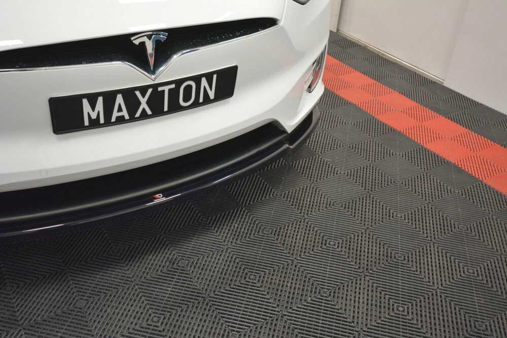 Front Diffusor / Front Splitter / Cup Schwert / Frontansatz V.1 für Tesla Model X von Maxton Design