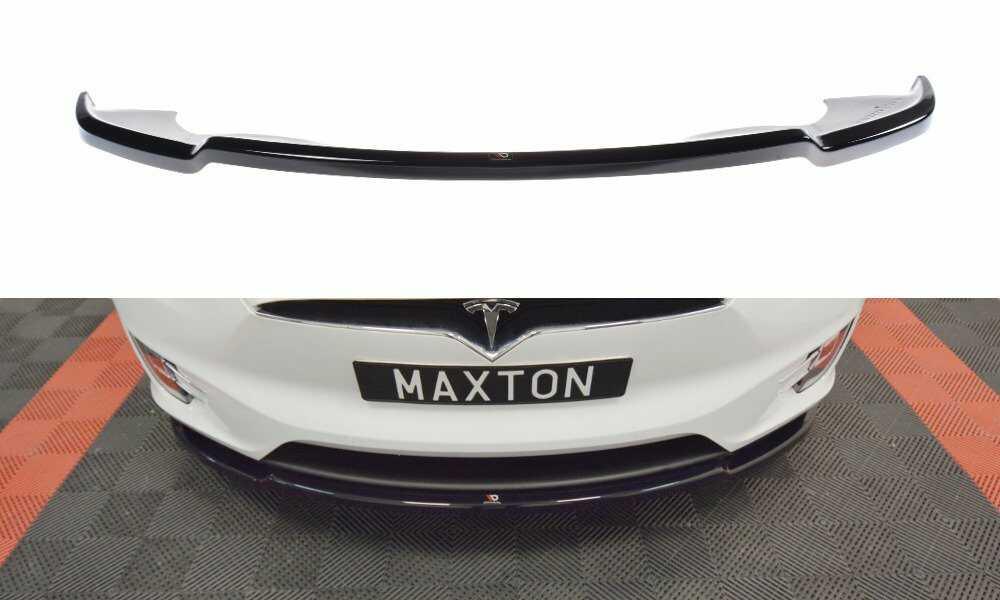 Front Diffusor / Front Splitter / Cup Schwert / Frontansatz V.1 für Tesla Model X von Maxton Design