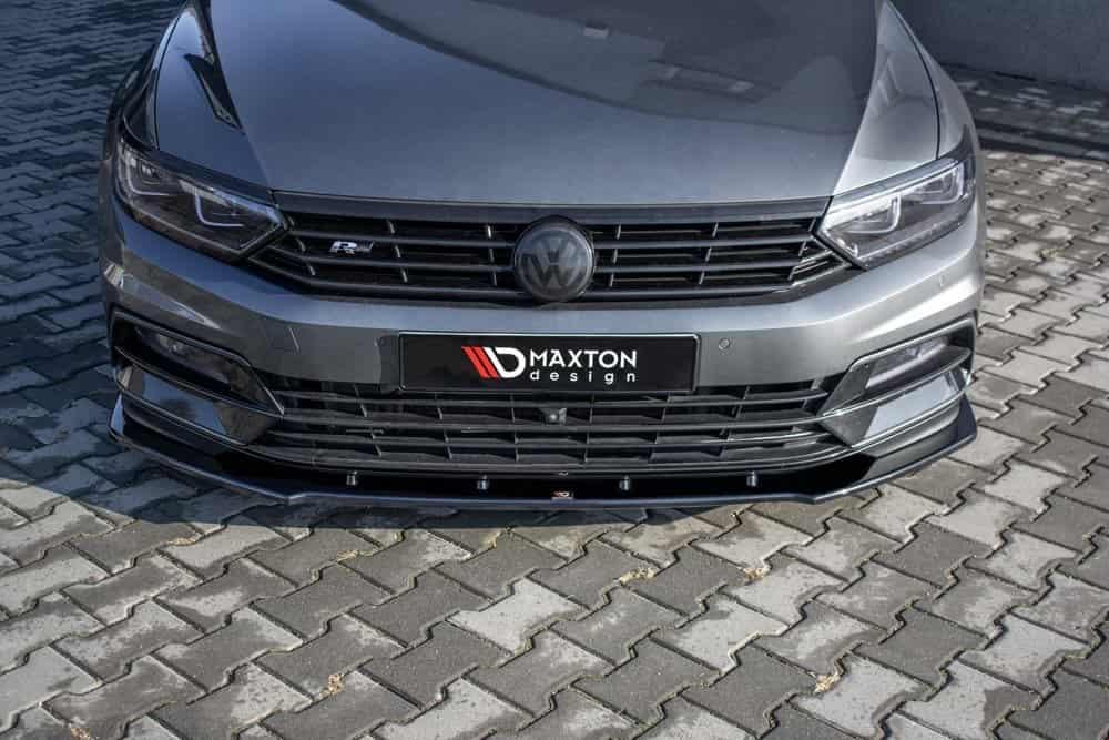 Front Splitter / Cup Schwert / Frontansatz V.1 für VW Passat R-Line B8 von Maxton Design