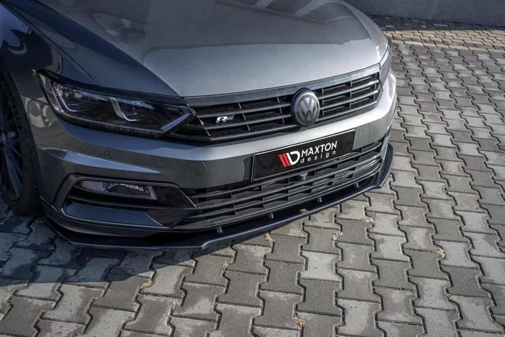 Front Splitter / Cup Schwert / Frontansatz V.1 für VW Passat R-Line B8 von Maxton Design