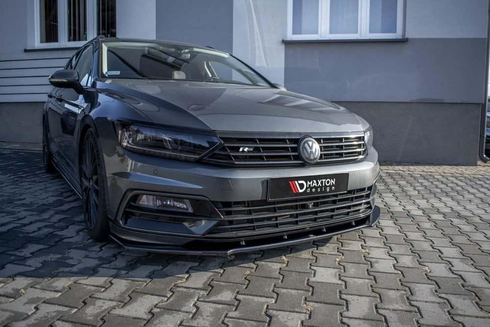 Front Splitter / Cup Schwert / Frontansatz V.1 für VW Passat R-Line B8 von Maxton Design