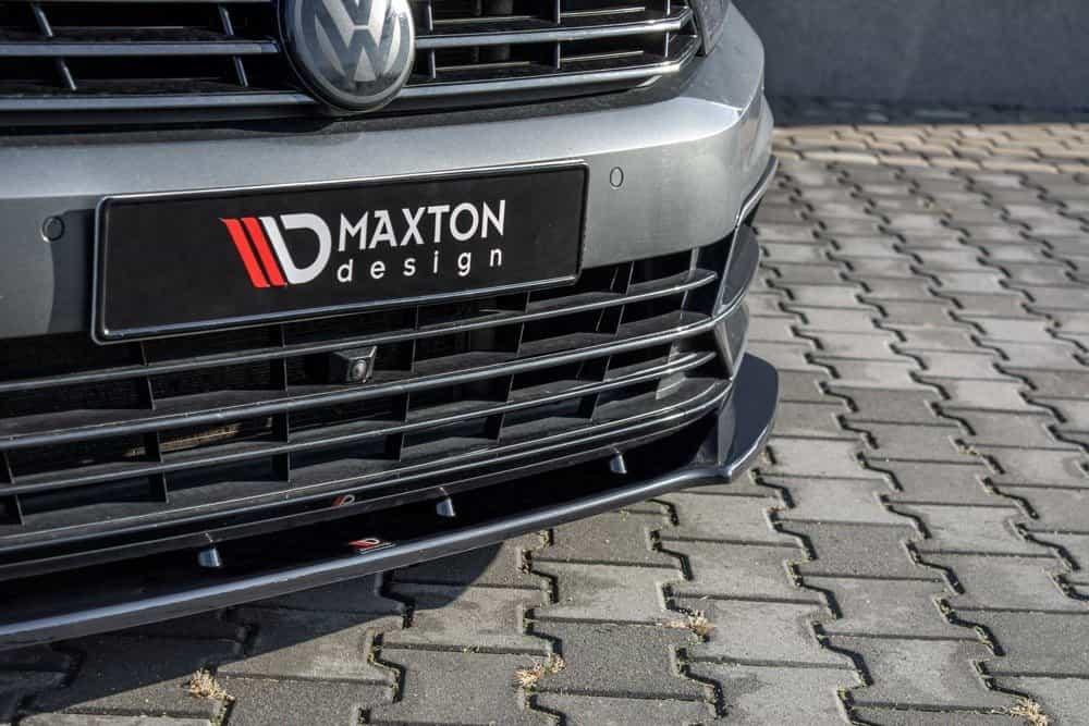 Front Splitter / Cup Schwert / Frontansatz V.1 für VW Passat R-Line B8 von Maxton Design