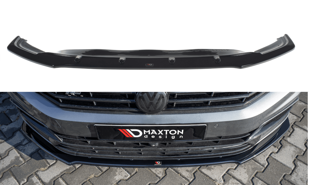 Front Splitter / Cup Schwert / Frontansatz V.1 für VW Passat R-Line B8 von Maxton Design