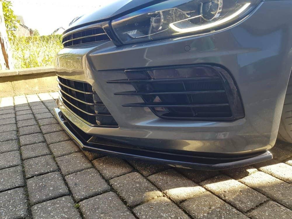 Front Splitter / Cup Schwert / Frontansatz V.1 für VW Scirocco R Facelift von Maxton Design