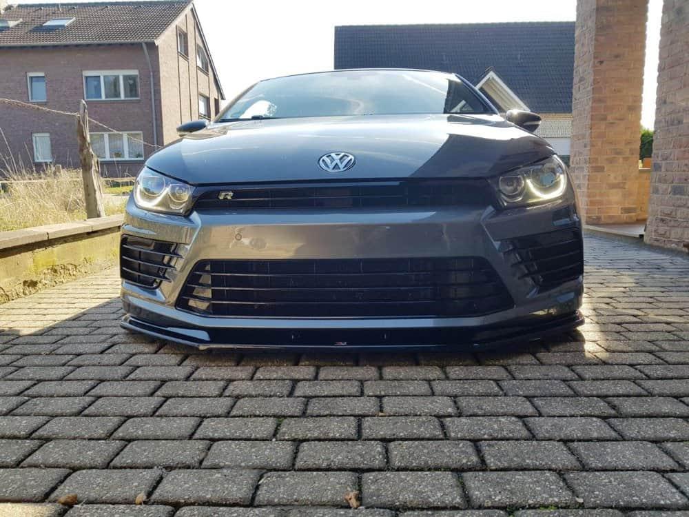 Front Splitter / Cup Schwert / Frontansatz V.1 für VW Scirocco R Facelift von Maxton Design