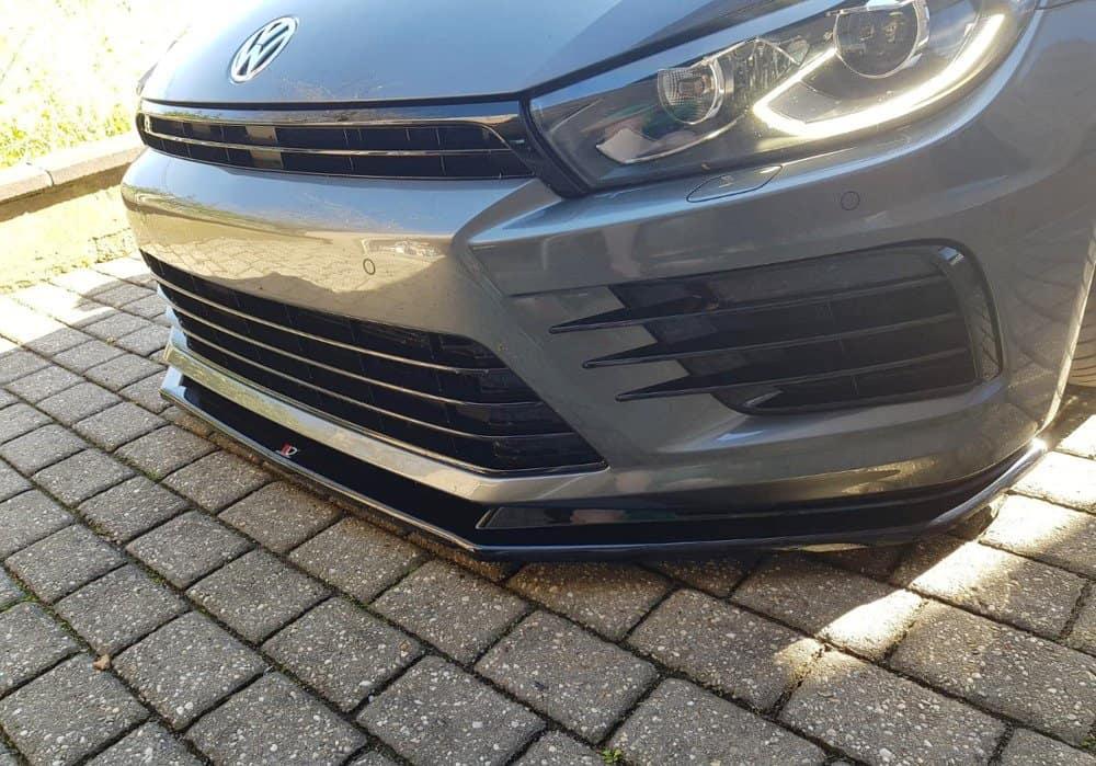 Front Splitter / Cup Schwert / Frontansatz V.1 für VW Scirocco R Facelift von Maxton Design