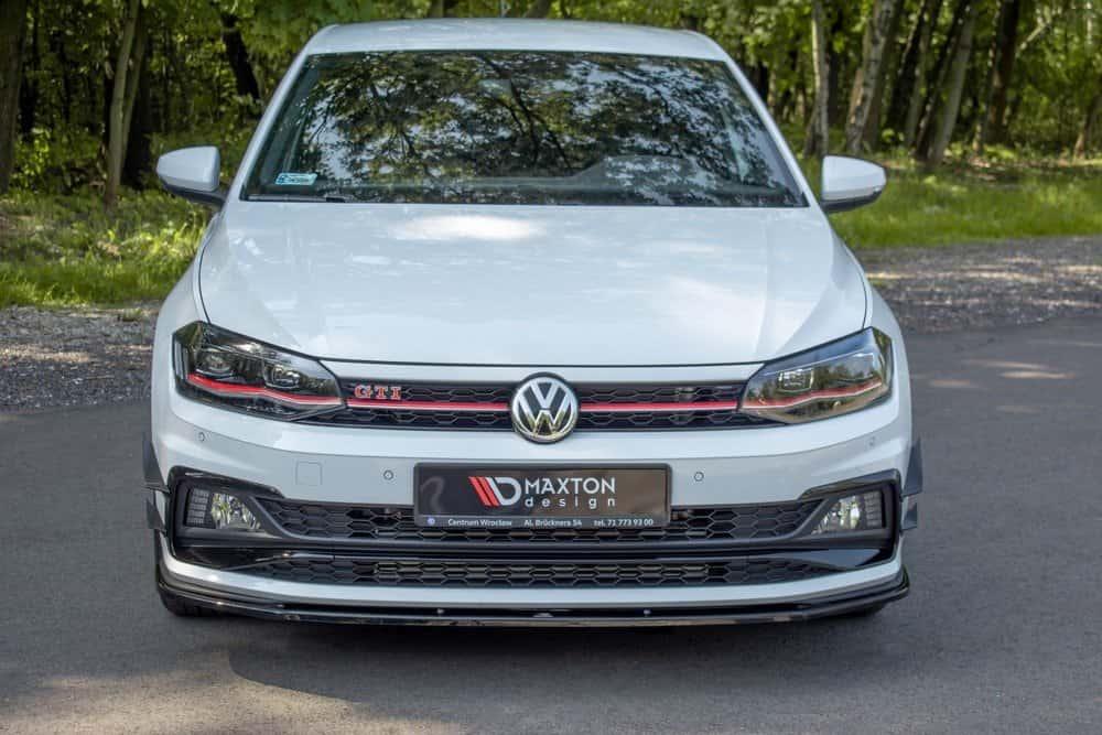 Front Diffusor / Front Splitter / Cup Schwert / Frontansatz V.1 für VW Polo GTI AW von Maxton Design