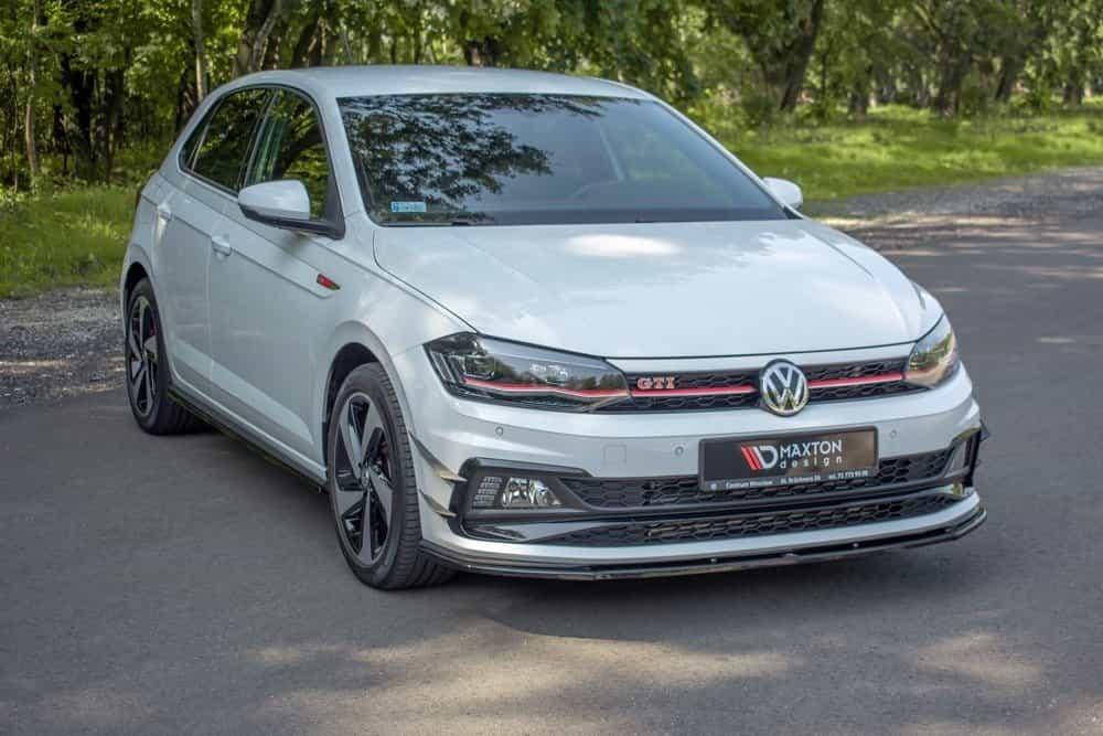 Front Diffusor / Front Splitter / Cup Schwert / Frontansatz V.1 für VW Polo GTI AW von Maxton Design