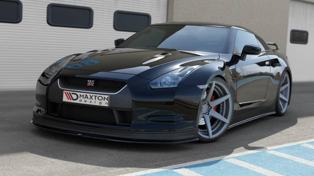 Front Diffusor / Front Splitter / Cup Schwert / Frontansatz für Nissan GT-R R35 Coupe von Maxton Design