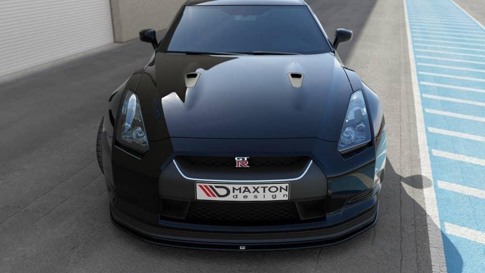 Front Diffusor / Front Splitter / Cup Schwert / Frontansatz für Nissan GT-R R35 Coupe von Maxton Design