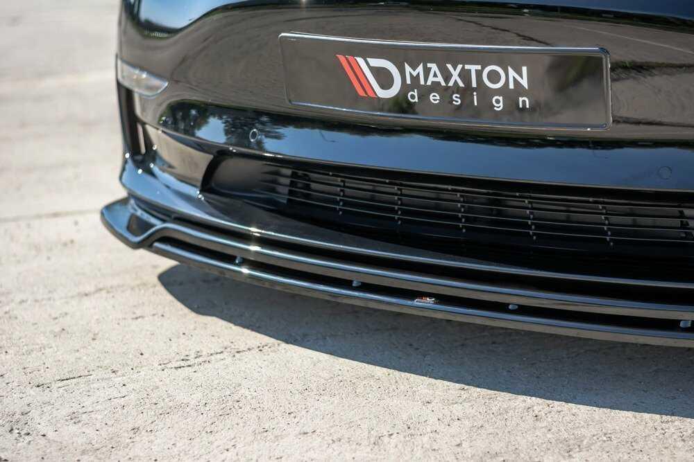 Front Diffusor / Front Splitter / Cup Schwert / Frontansatz V.2 für Tesla Model 3 von Maxton Design