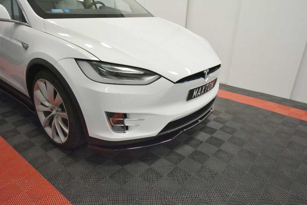 Front Diffusor / Front Splitter / Cup Schwert / Frontansatz V.2 für Tesla Model X von Maxton Design