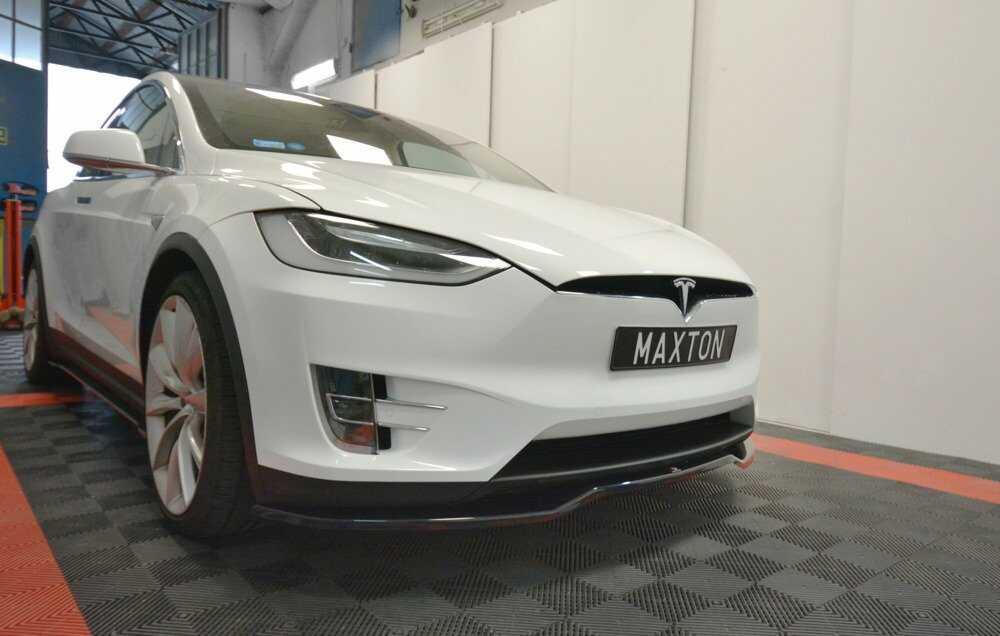 Front Diffusor / Front Splitter / Cup Schwert / Frontansatz V.2 für Tesla Model X von Maxton Design