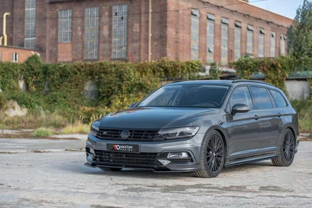 Front Splitter / Cup Schwert / Frontansatz V.2 für VW Passat R-Line B8 von Maxton Design