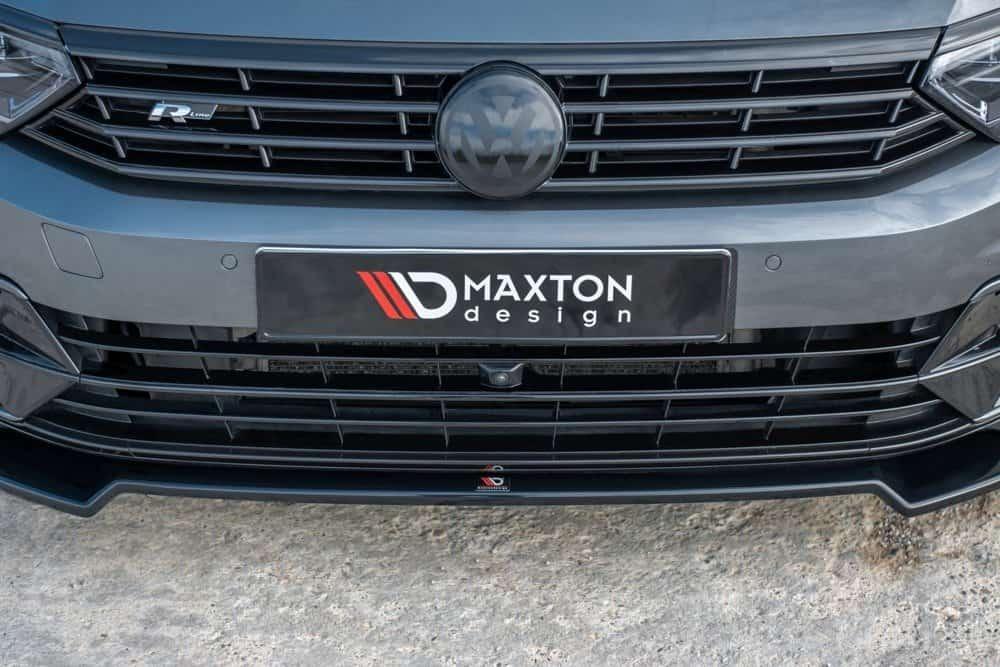 Front Splitter / Cup Schwert / Frontansatz V.2 für VW Passat R-Line B8 von Maxton Design