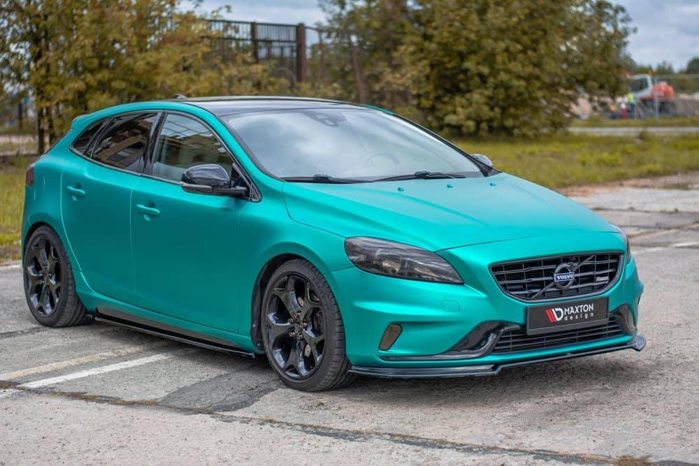 Front Splitter / Cup Schwert / Frontansatz für Volvo V40 R-Design P1X von Maxton Design