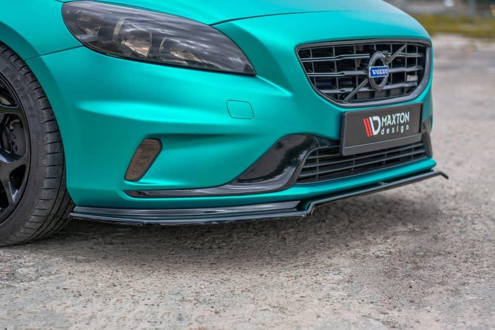 Front Splitter / Cup Schwert / Frontansatz für Volvo V40 R-Design P1X von Maxton Design