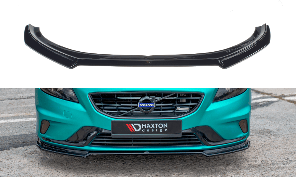 Front Splitter / Cup Schwert / Frontansatz für Volvo V40 R-Design P1X von Maxton Design