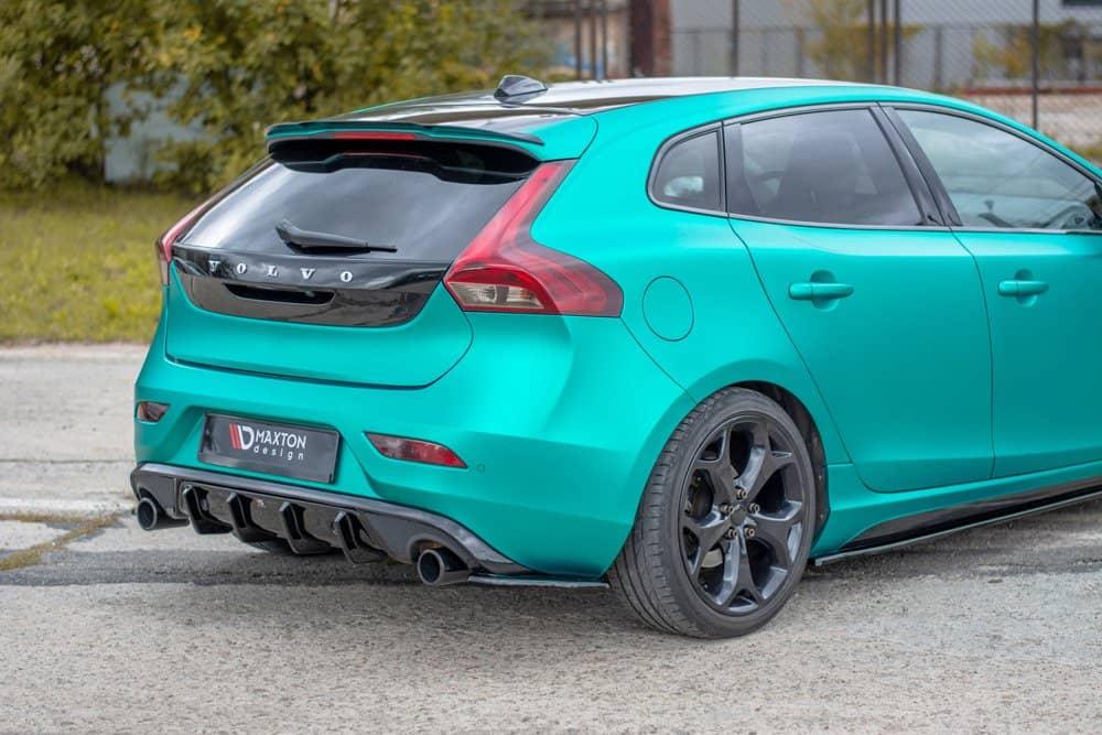 Seitliche Heck Diffusor Erweiterung für Volvo V40 R-Design P1X von Maxton Design