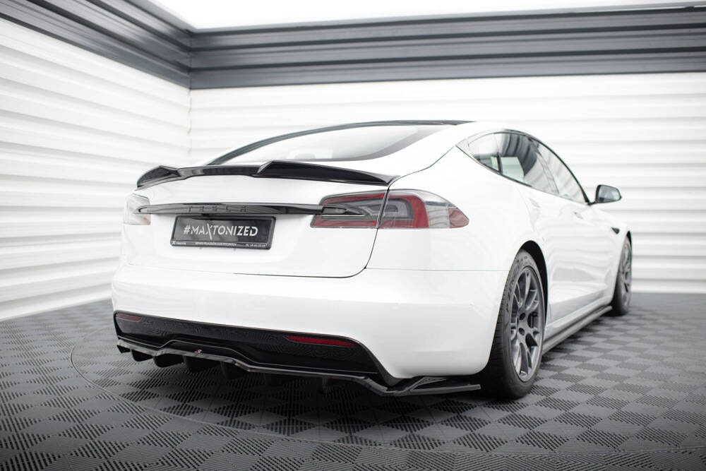 Spoiler Cap 3D für Tesla Model S Plaid Facelift von Maxton Design