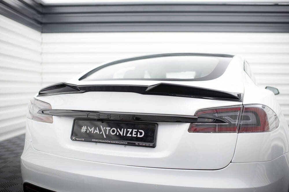 Spoiler Cap 3D für Tesla Model S Plaid Facelift von Maxton Design