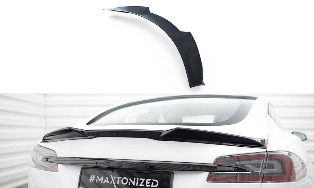 Spoiler Cap 3D für Tesla Model S Plaid Facelift von Maxton Design