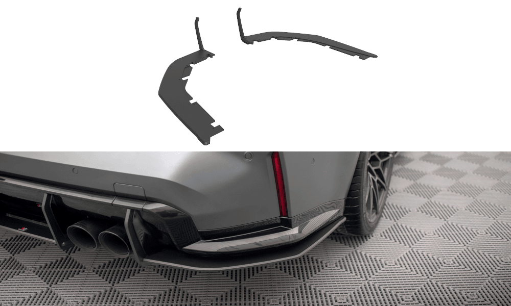 Seitliche Heck Diffusor Erweiterung Street Pro für BMW M3 G80 von Maxton Design