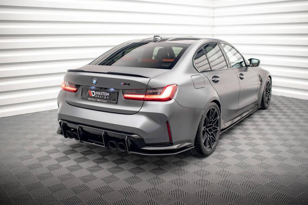 Seitliche Heck Diffusor Erweiterung Street Pro für BMW M3 G80 von Maxton Design