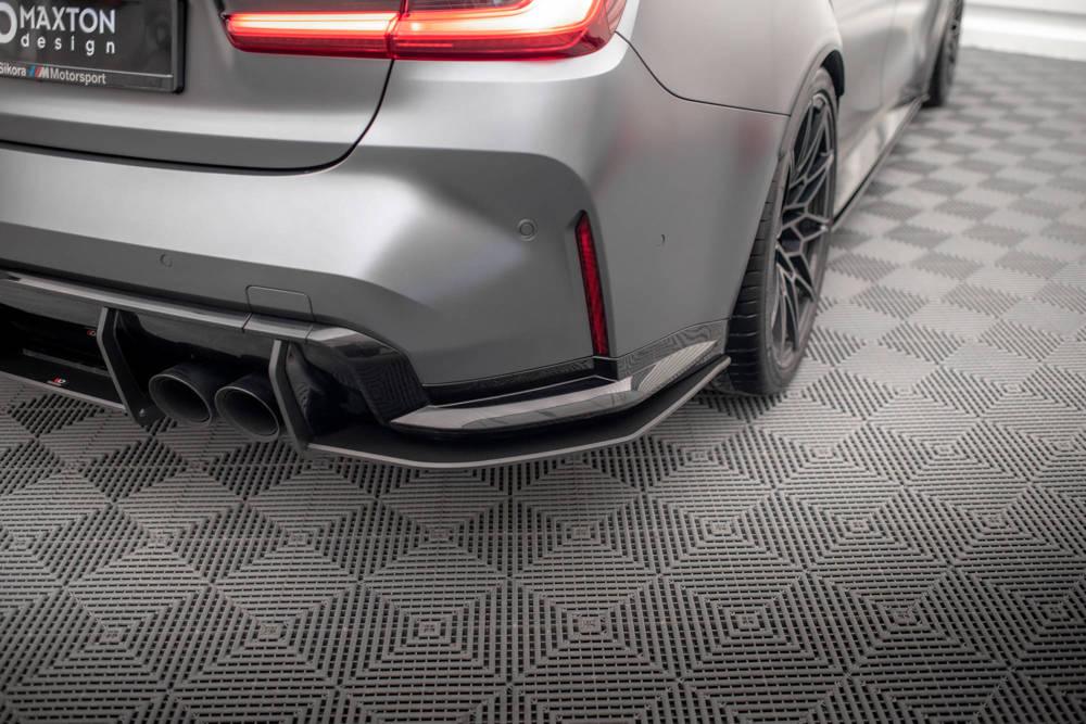 Seitliche Heck Diffusor Erweiterung Street Pro für BMW M3 G80 von Maxton Design