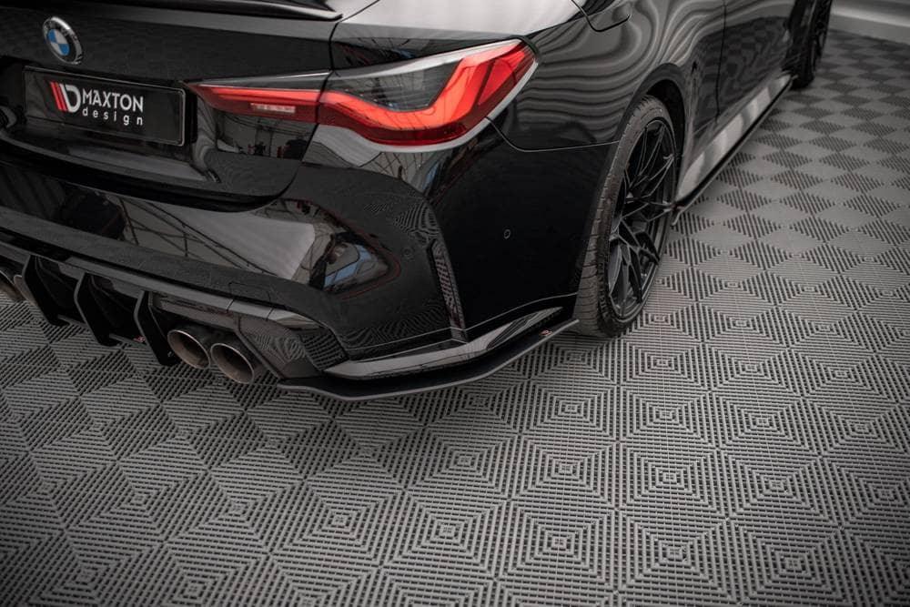 Seitliche Heck Diffusor Erweiterung Street Pro für BMW M4 G82 von Maxton Design