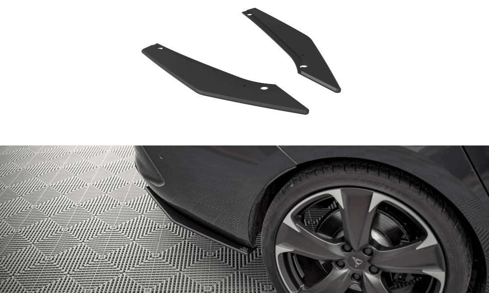 Seitliche Heck Diffusor Erweiterung Street Pro für Cupra Leon ST KL von Maxton Design