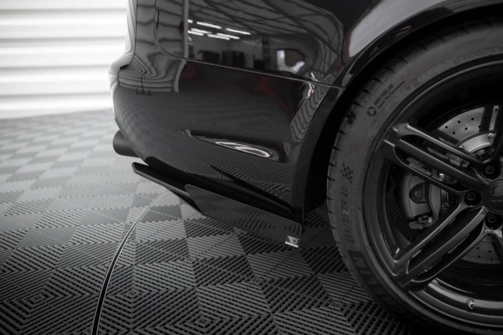 Seitliche Heck Diffusor Erweiterung Street Pro mit Flaps für Audi RS6 4F von Maxton Design