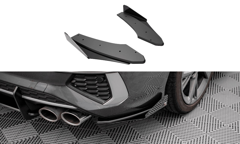 Seitliche Heck Diffusor Erweiterung + Flaps für Audi S3 Sedan 8Y von Maxton Design