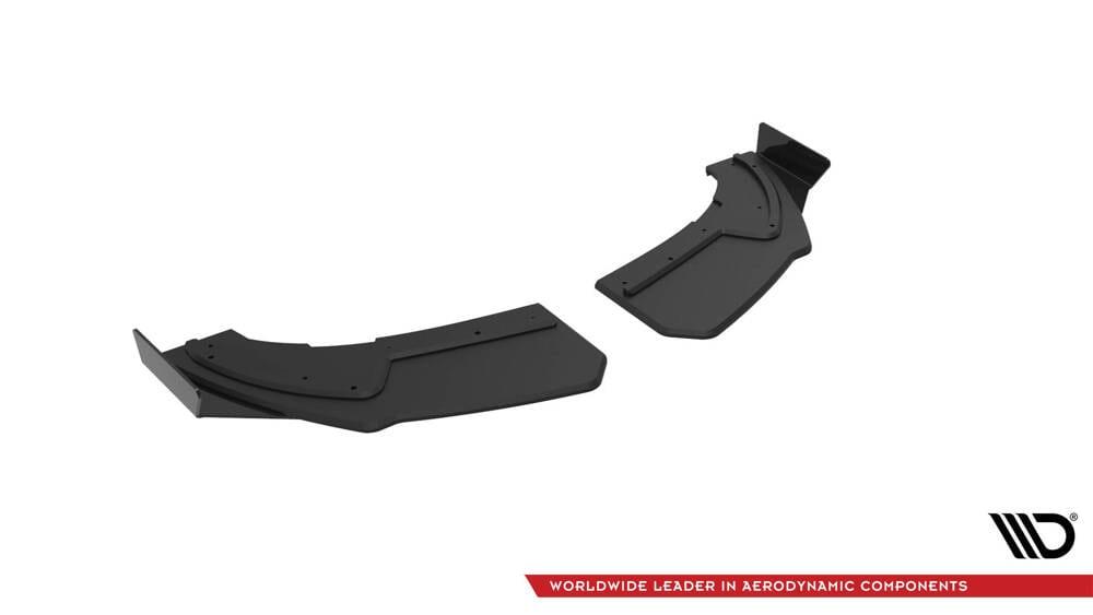 Seitliche Heck Diffusor Erweiterung Street Pro mit Flaps für Audi TT S-Line / TTS 8S von Maxton Design