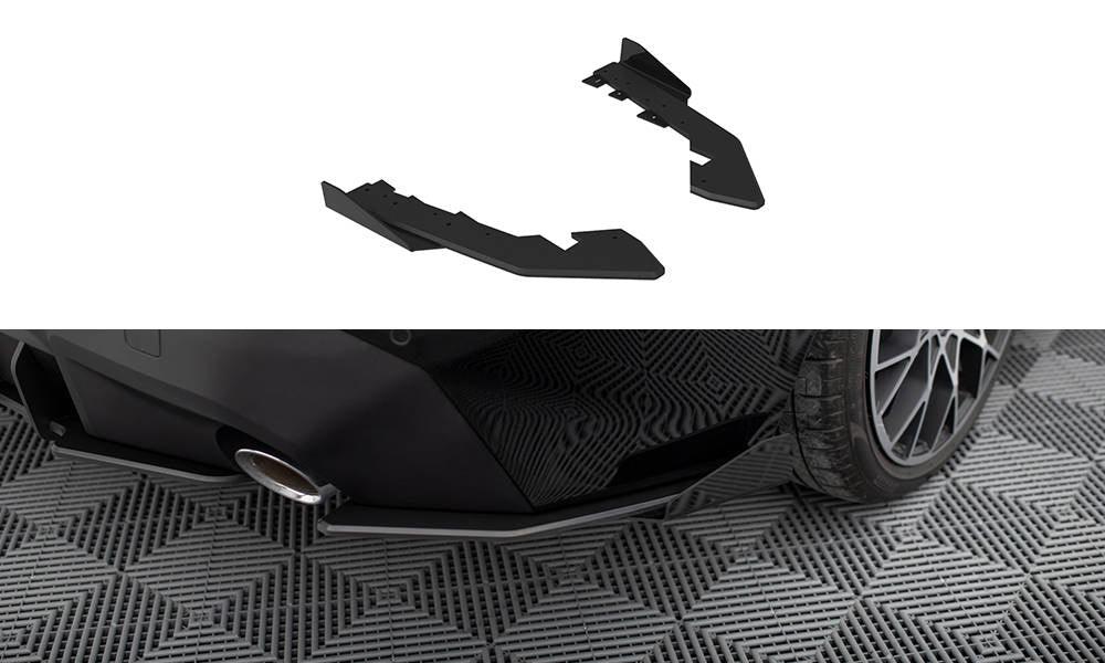 Seitliche Heck Diffusor Erweiterung Street Pro + Flaps für BMW 2 Coupe G42 von Maxton Design