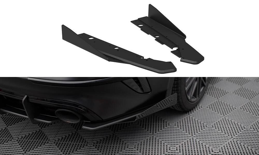 Seitliche Heck Diffusor Erweiterung Street Pro mit Flaps für Kia ProCeed GT (CD) Facelift von Maxton Design