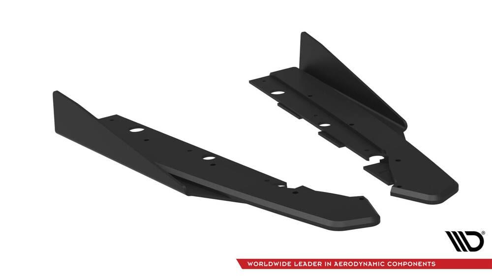 Seitliche Heck Diffusor Erweiterung Street Pro mit Flaps für Kia ProCeed GT (CD) Facelift von Maxton Design