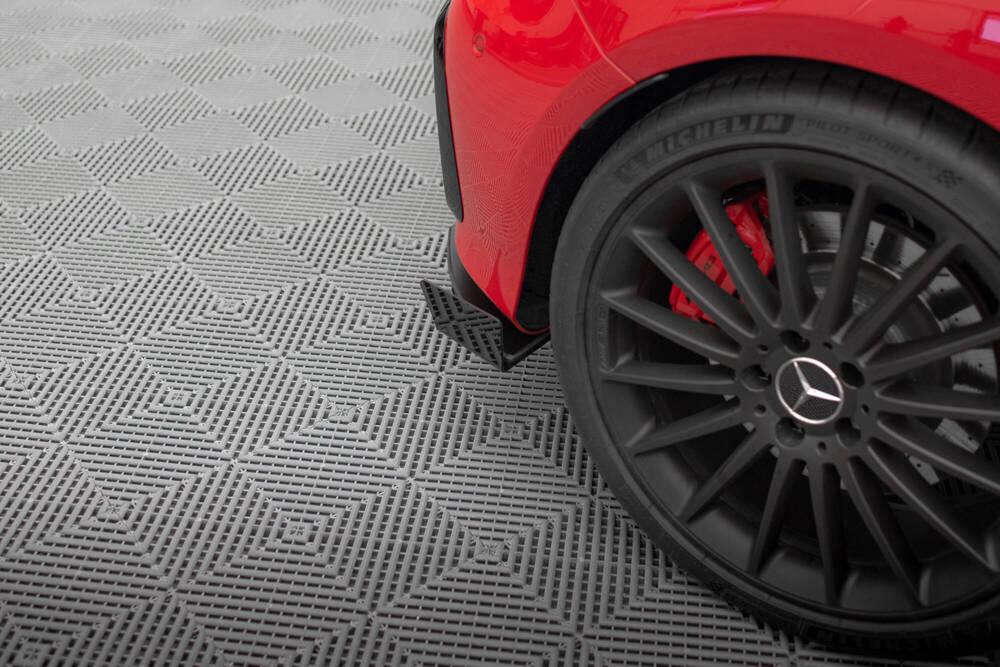 Seitliche Heck Diffusor Erweiterung Street Pro mit Flaps für Mercedes-Benz A45 AMG Aero W176 von Maxton Design