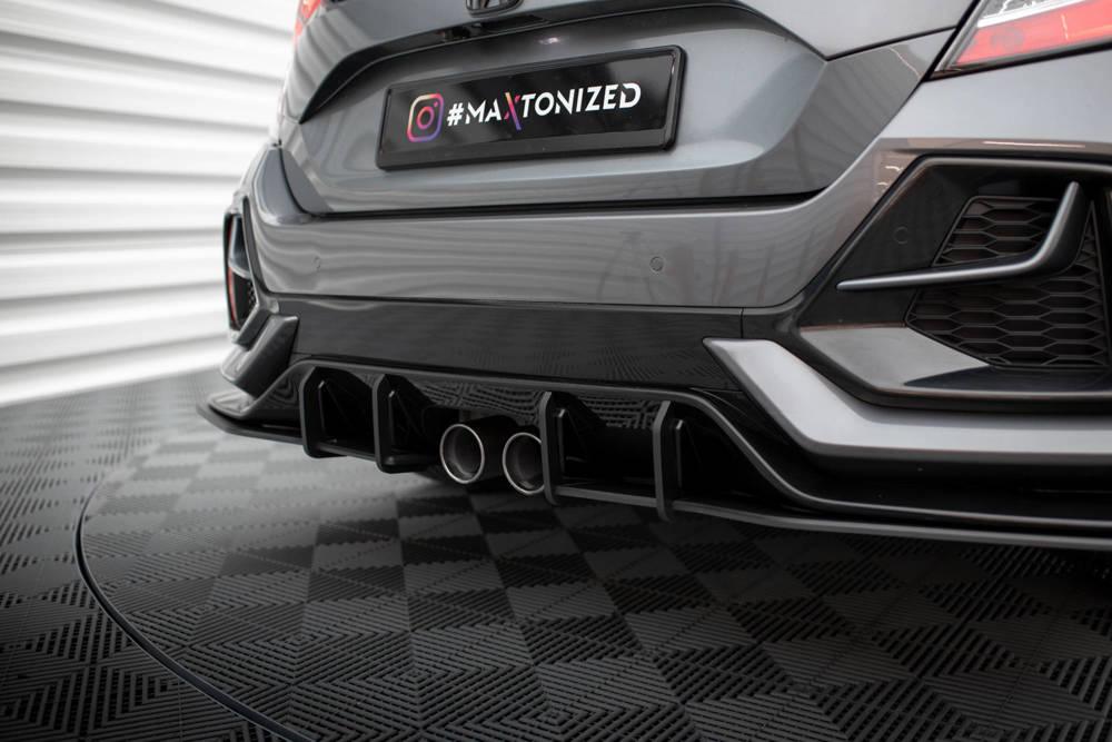 Zentraler Hinterer Splitter Racing V.2 für Honda Civic X Type R von Maxton Design