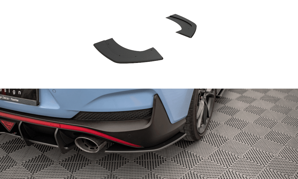 Seitliche Heck Diffusor Erweiterung Street Pro für Hyundai I30 N Fastback MK3 von Maxton Design