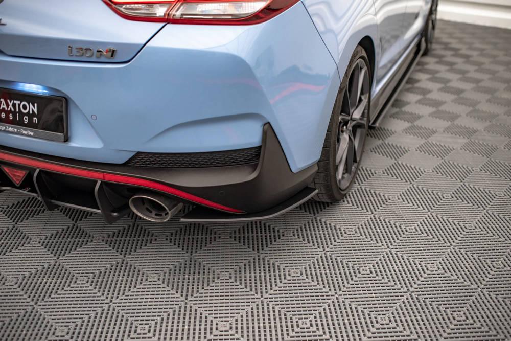 Seitliche Heck Diffusor Erweiterung Street Pro für Hyundai I30 N Fastback MK3 von Maxton Design