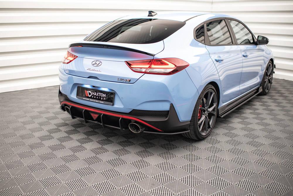 Seitliche Heck Diffusor Erweiterung Street Pro für Hyundai I30 N Fastback MK3 von Maxton Design