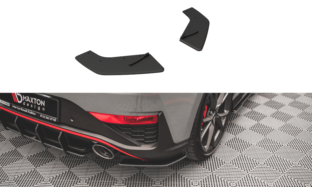 Seitliche Heck Diffusor Erweiterung Street Pro für Hyundai I30 N MK3 Facelift Hatchback von Maxton Design