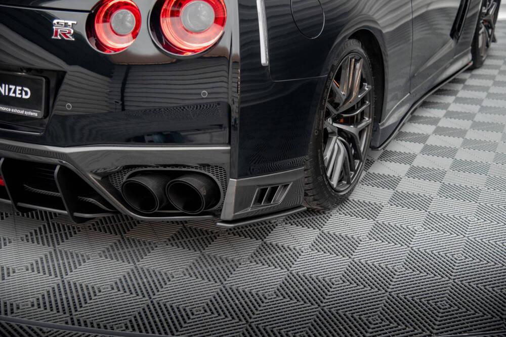 Seitliche Heck Diffusor Erweiterung Street Pro für Nissan GTR R35 2. Facelift von Maxton Design