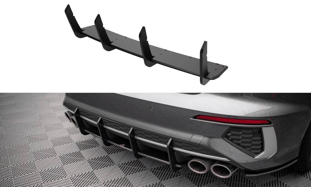 Heck Diffusor Street Pro für Audi S3 Sedan 8Y von Maxton Design