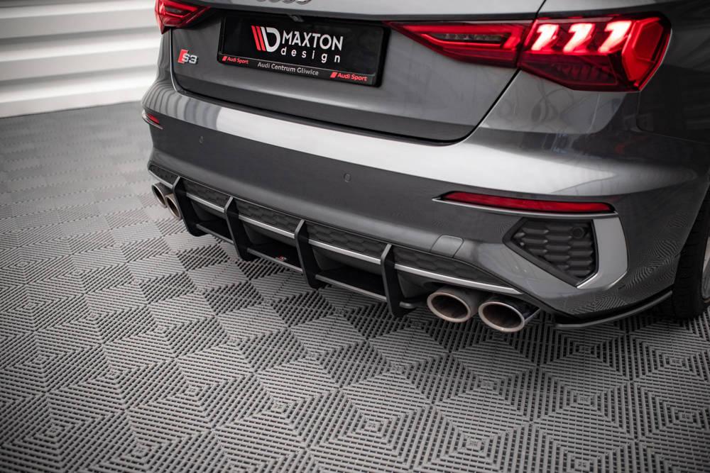 Heck Diffusor Street Pro für Audi S3 Sedan 8Y von Maxton Design