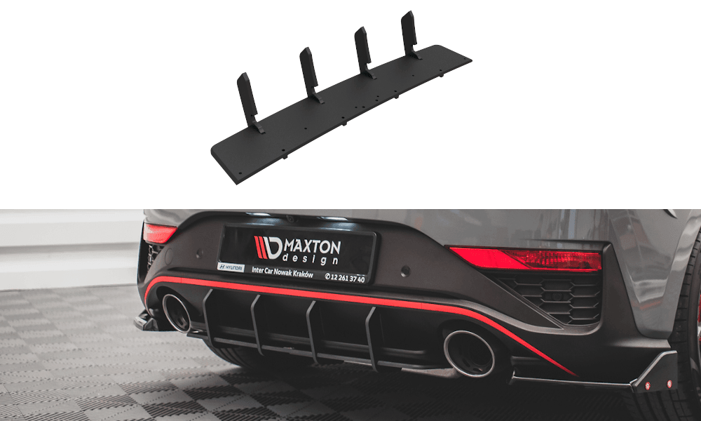 Heck Diffusor Street Pro für Hyundai I30 N MK3 Facelift Hatchback von Maxton Design